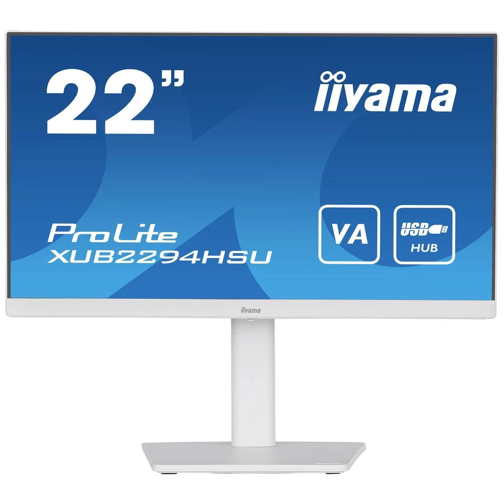 Iiyama PROLITE XUB2294HSU-W2 LED zaslon 54.6 cm (21.5 palac) Energetska učinkovitost 2021 D (A - G) 1920 x 1080 piksel Full HD 1 ms HDMI™, DisplayPort, USB, slušalice (3.5 mm jack) VA LED slika