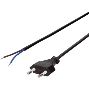 LogiLink struja priključni kabel [1x europski muški konektor - 1x slobodan kraj] 1.50 m crna slika