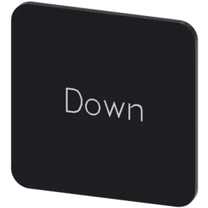 Siemens 3SU1900-0AF16-0DM0 ploča za natpise kvadratan (Š x V) 22 mm x 22 mm Down crna, bijela 10 St. slika