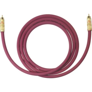 Oehlbach 2054 audio priključni kabel 2.00 m bordo boja slika