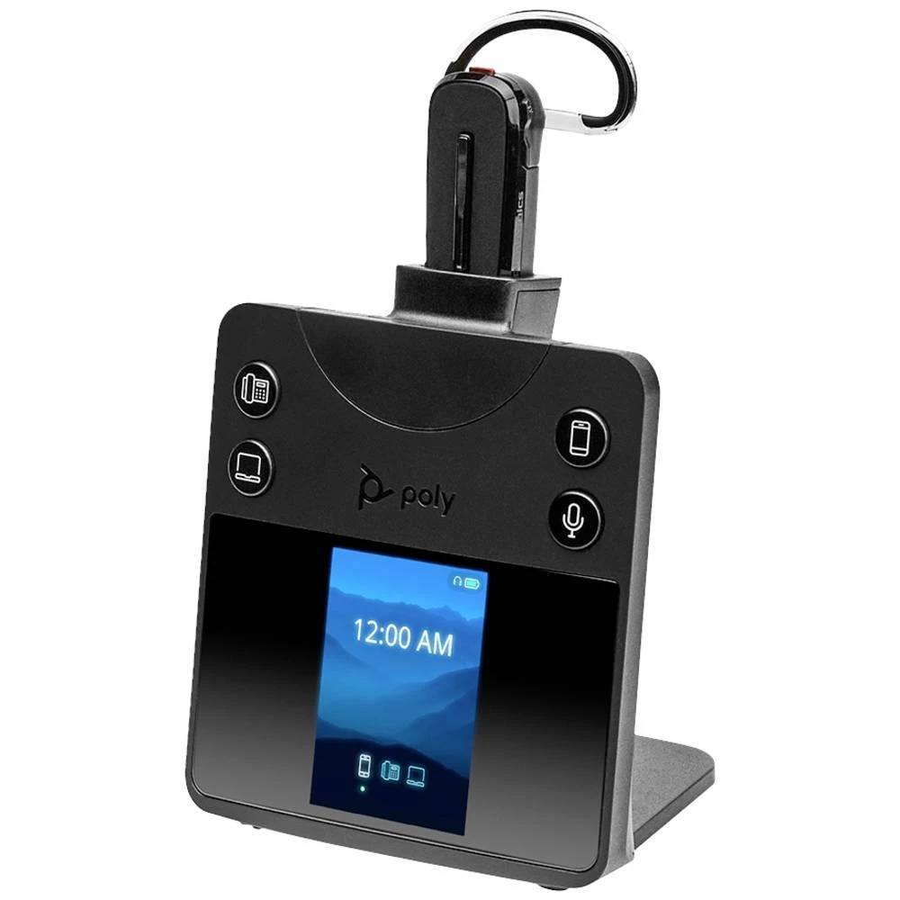 HP Poly Savi 8445 Office DECT računalo In Ear Headset DECT, Bluetooth® mono crna poništavanje buke kontrola glasnoće, u slika