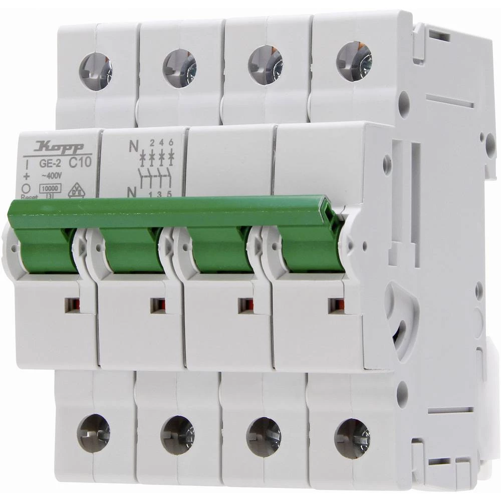 Kopp 721041005 Zaštitna sklopka za vodove 3-fazni 10 A 230 V, 400 V slika