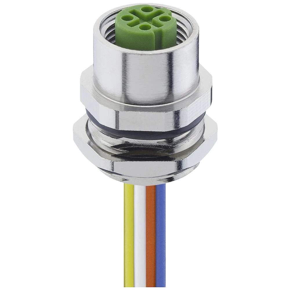 Lutronic 1220 04D T16CW 0,5m ugradbeni konektor za senzor/aktivator M12 ženski, ugradbeni Broj polova: 4 1 St. slika