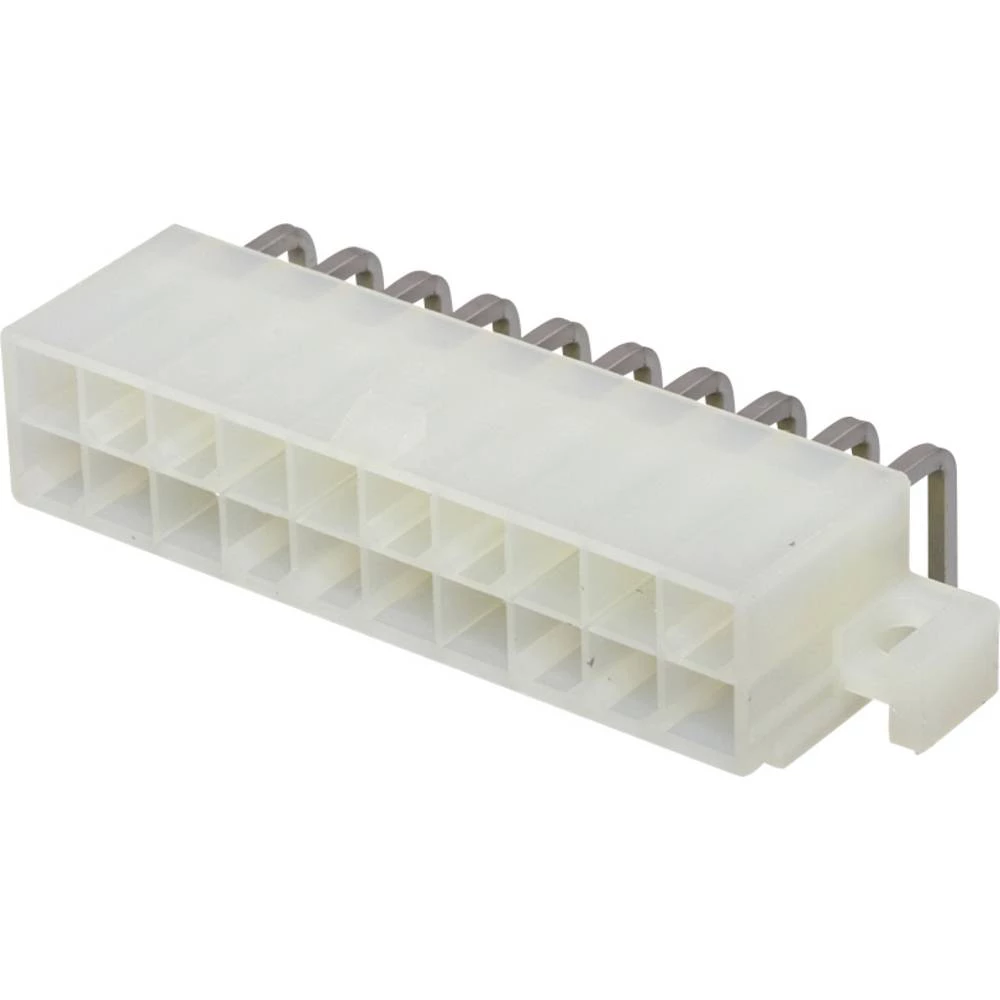 Molex 39291208 Mini-Fit Jr. Header, Dual Row, Right-Angle, with PCB Mounting Flange, 20 Circuits, PA Polyamide Nylon 6/6 slika