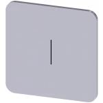 Siemens 3SU1900-0AF81-0QB0 ploča za natpise kvadratan (Š x V) 22 mm x 22 mm I srebrna, crna 10 St.