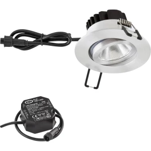 EVN  PC650N61402 LED ugradna svjetiljka   6 W toplo bijela aluminij boja slika
