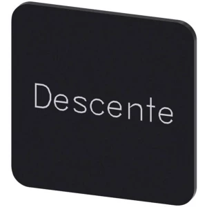 Siemens 3SU1900-0AF16-0GD0 ploča za natpise kvadratan (Š x V) 22 mm x 22 mm Descente crna, bijela 10 St. slika