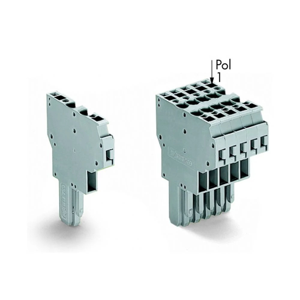 WAGO 769-121 opružna letva 5 mm opruga Dostupnost: l siva 100 St. slika