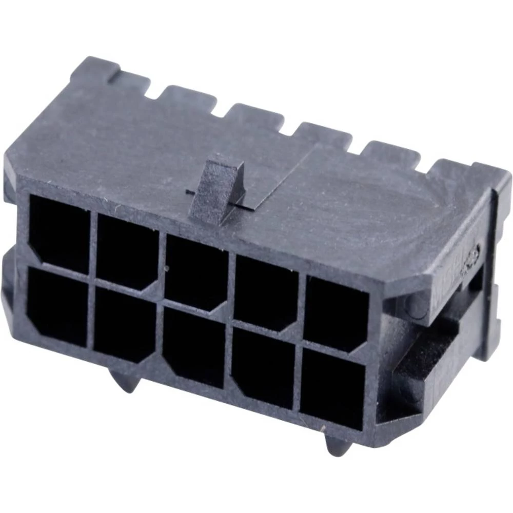 Molex 430451001 Micro-Fit 3.0 Right-Angle Header, 3.00mm Pitch, Dual Row, 10 Circuits, with Snap-in Plastic Peg PCB Lock, slika