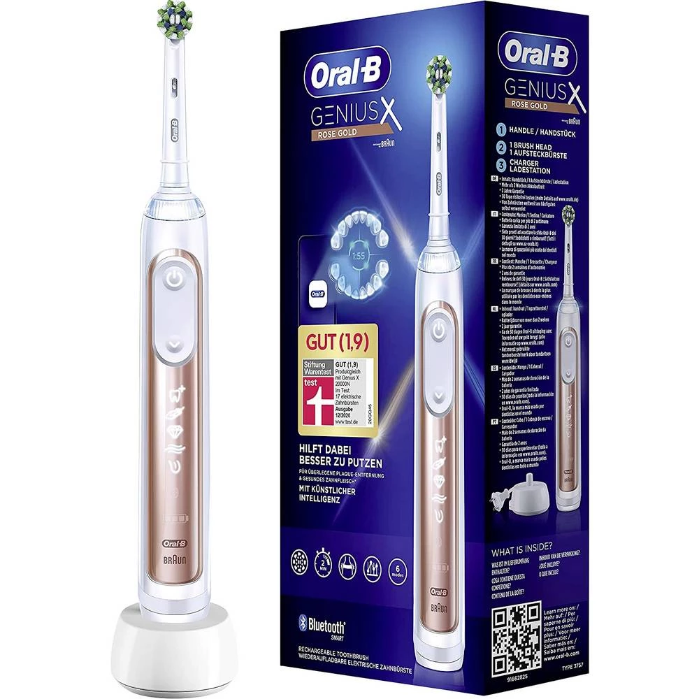 Oral-B Genius X električna četkica za zube  ružičasto-zlatna (roségold) slika