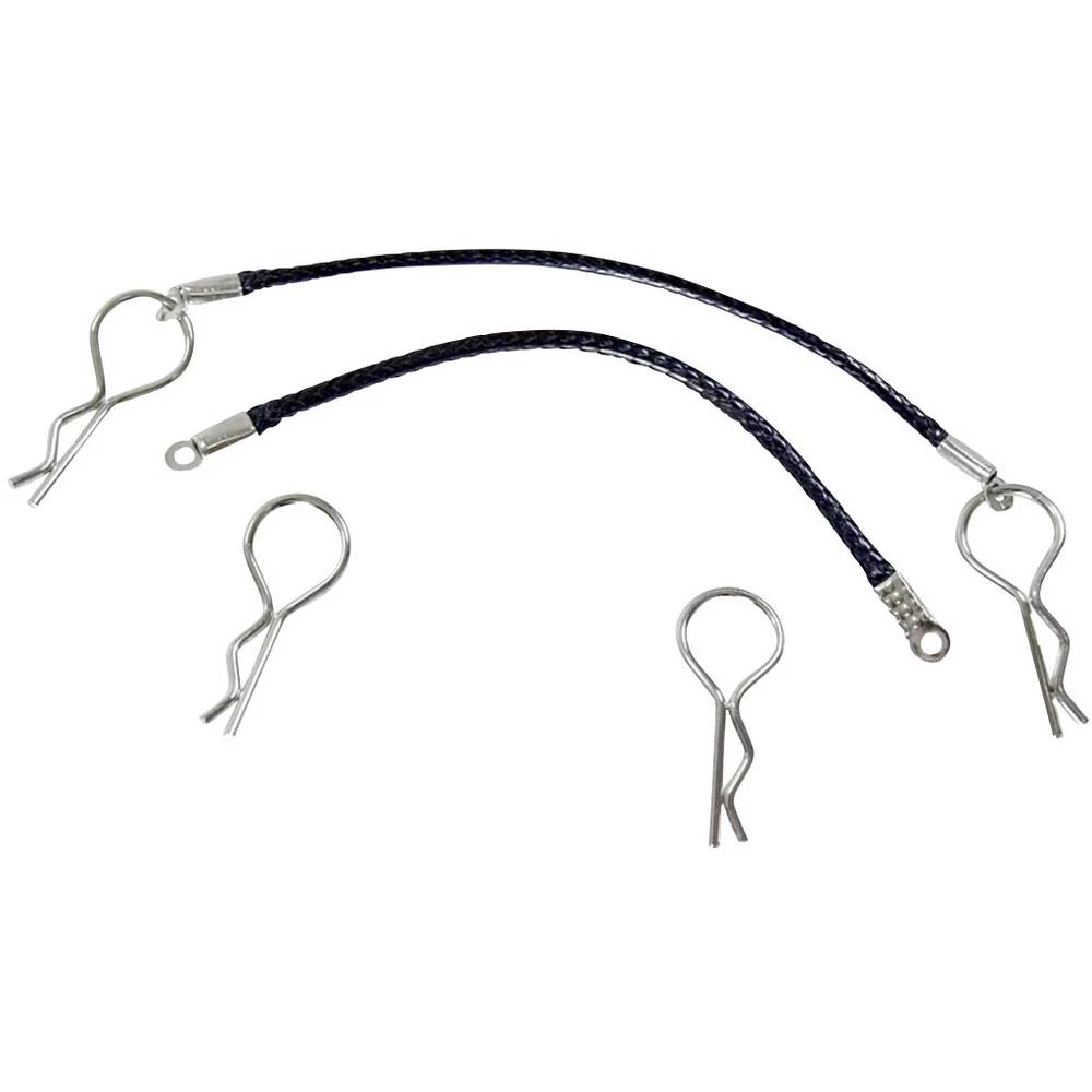 Absima Stezaljka za karoseriju s užetom Crna 1 Set slika