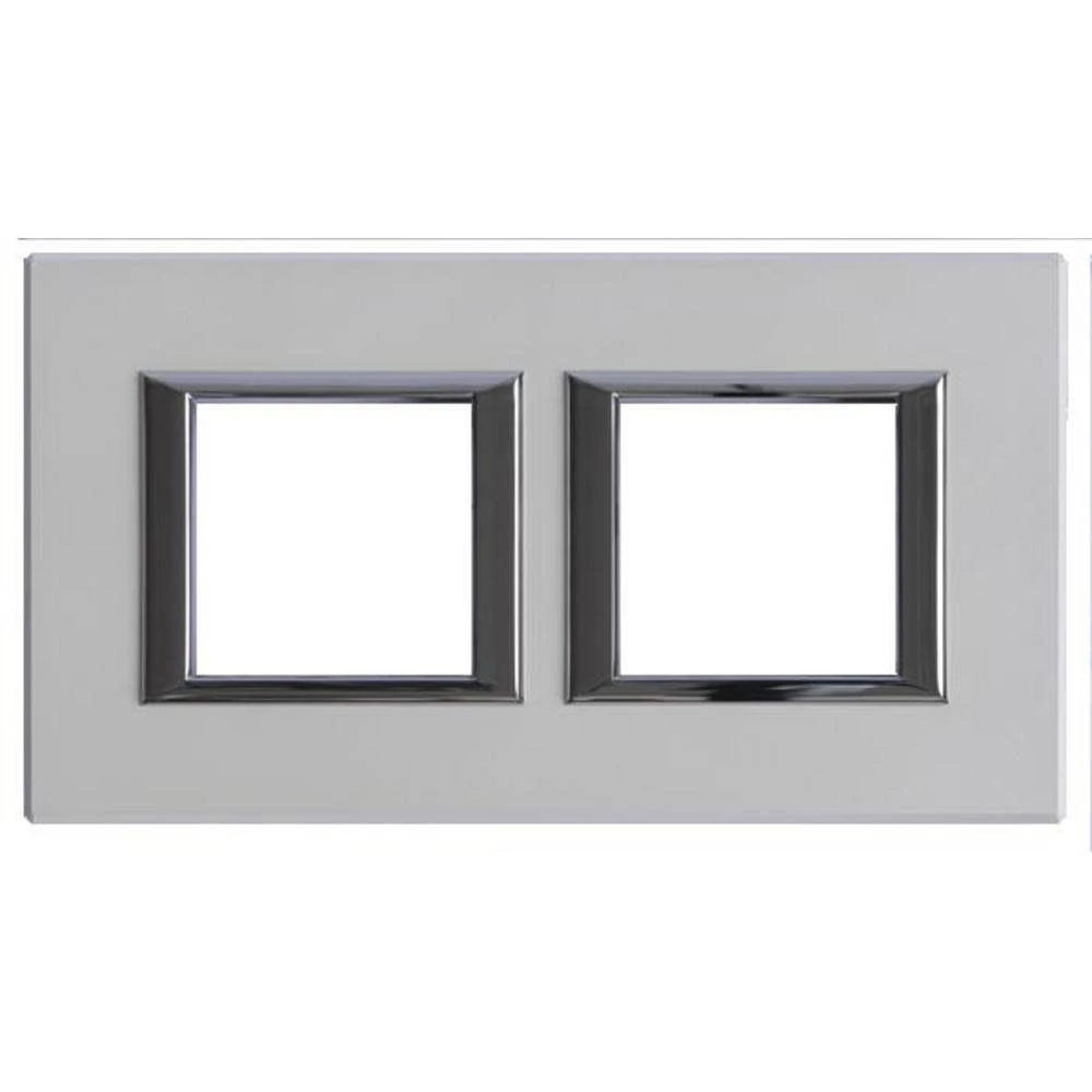 Legrand   okvir Axolute srebrna HA4802M2HSAN slika