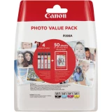 Canon patrona tinte CLI-581 Photo Value Pack CMYK original kombinirano pakiranje foto crna, cijan, purpurno crven, žut 2106C005 patrone, komplet od 4 komada