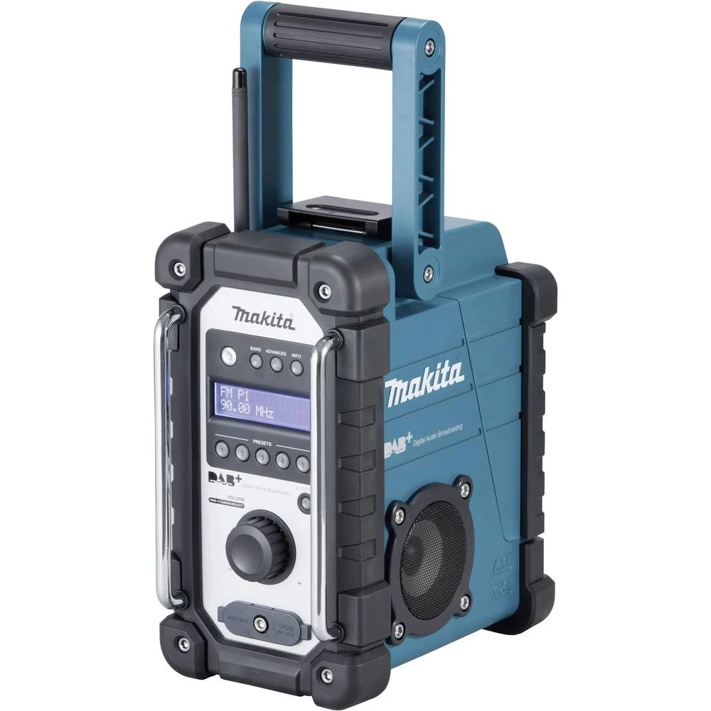 Makita DMR110 N/A AUX Zaštićeno protiv prskanja Crna, Tirkizna slika