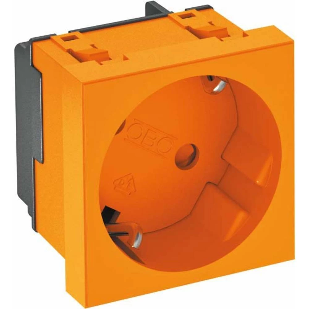 OBO Bettermann 6120074 Kabelske kanalice OBO Vertr utičnica 33 stupnja 1-smjerni zaštitni kontakt STD Narančasta slika
