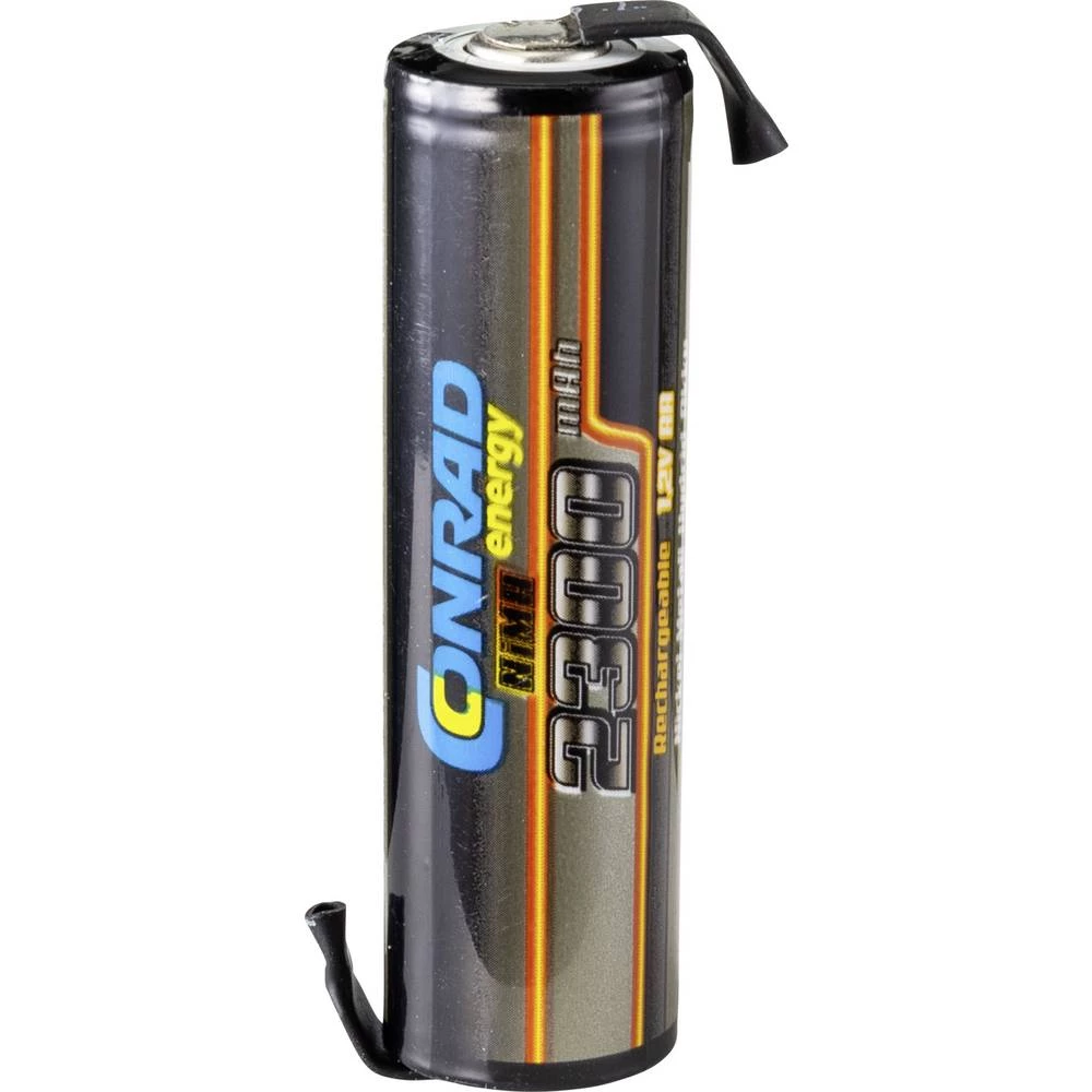 Conrad energy pojedinačna akumulatorska ćelija za modele NiMH mignon (AA) 1.2 V 2300 mAh s lemnim konektorom slika