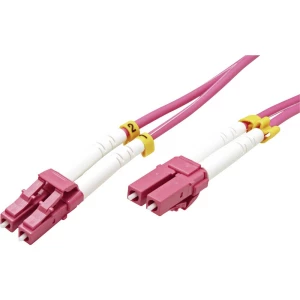 Value 21.99.8753 Glasfaser svjetlovodi priključni kabel [1x muški konektor lc - 1x muški konektor lc] 50/125 µ Multimode OM4 3.00 m slika
