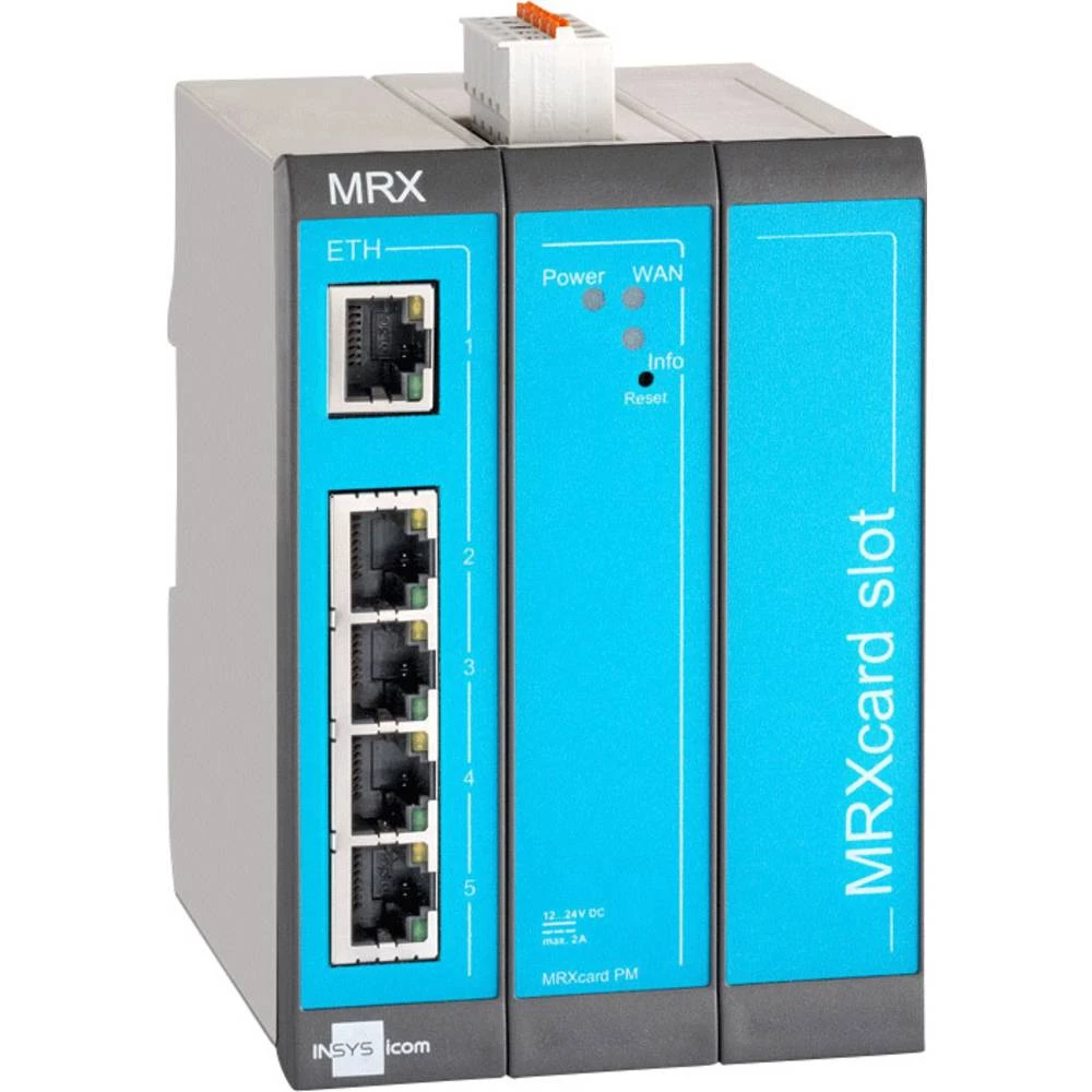 Modularni LAN ruter Insys MRX-3 LAN Ethernet, RS 232, RS 485 12 V/DC, 24 V/DC slika