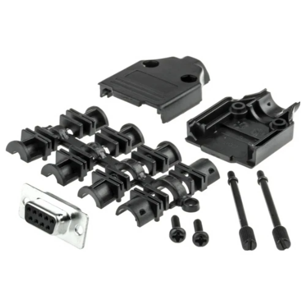 MH Connectors MHDTPPK9-DB9S-K višestruki ženski konektor D-Sub komplet 180 ° Broj polova (broj): 9 lemni kup 1 kom. slika