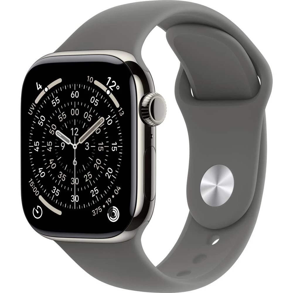 Apple Watch Series 11 GPS + Cellular 42 mm kućište od titana sportska narukvica kameno siva s/m slika