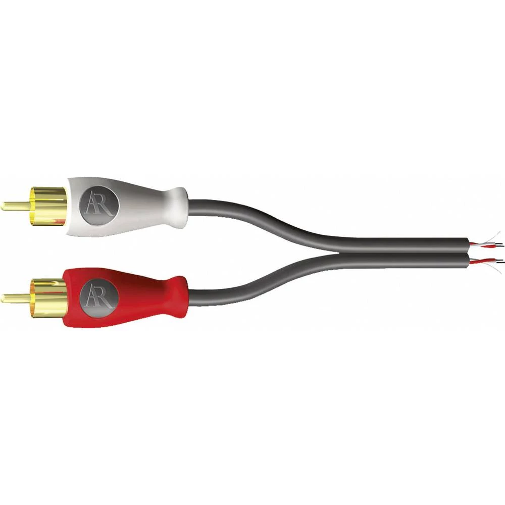 Cinch Audio Priključni kabel [2x Muški cinch konektor - 2x Muški cinch konektor] 0.9 m Antracitna boja OFC vodič, Vod s dvostruk slika