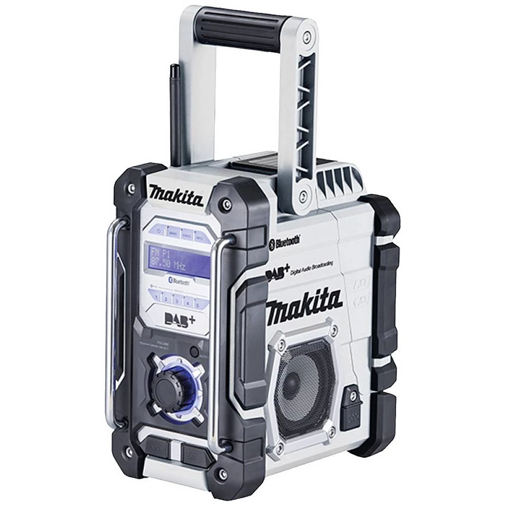 Makita  radio za gradilište DAB (1013), DAB+ (1012), FM AUX, Bluetooth®, USB  zaštićeno protiv prskanja bijela, crna slika