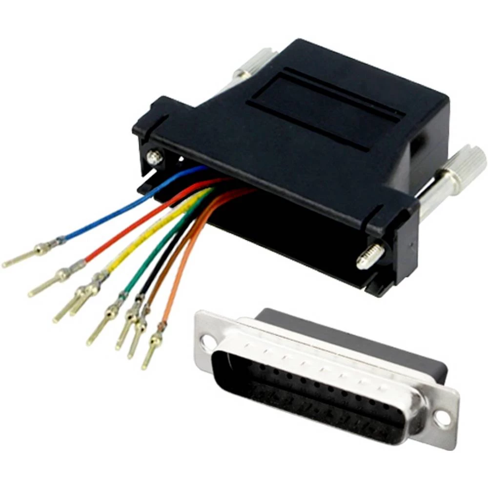 encitech DA09-PMJ8-K-RC D-Sub adapter 9-polni muški konektor D-Sub - RJ45-ženski konektor 8p8c 1 St. slika