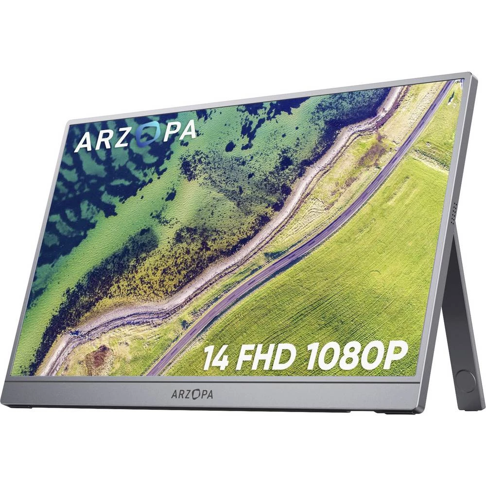 Arzopa LCD zaslon Energetska učinkovitost 2021 A (A - G) 35.6 cm (14 palac) 1920 x 1080 piksel 16:9 25 ms HDMI™, USB-C® slika