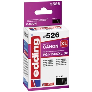 Edding patrona tinte zamijena Canon PGI-1500XL Bk kompatibilan single crn EDD-526 18-526 slika