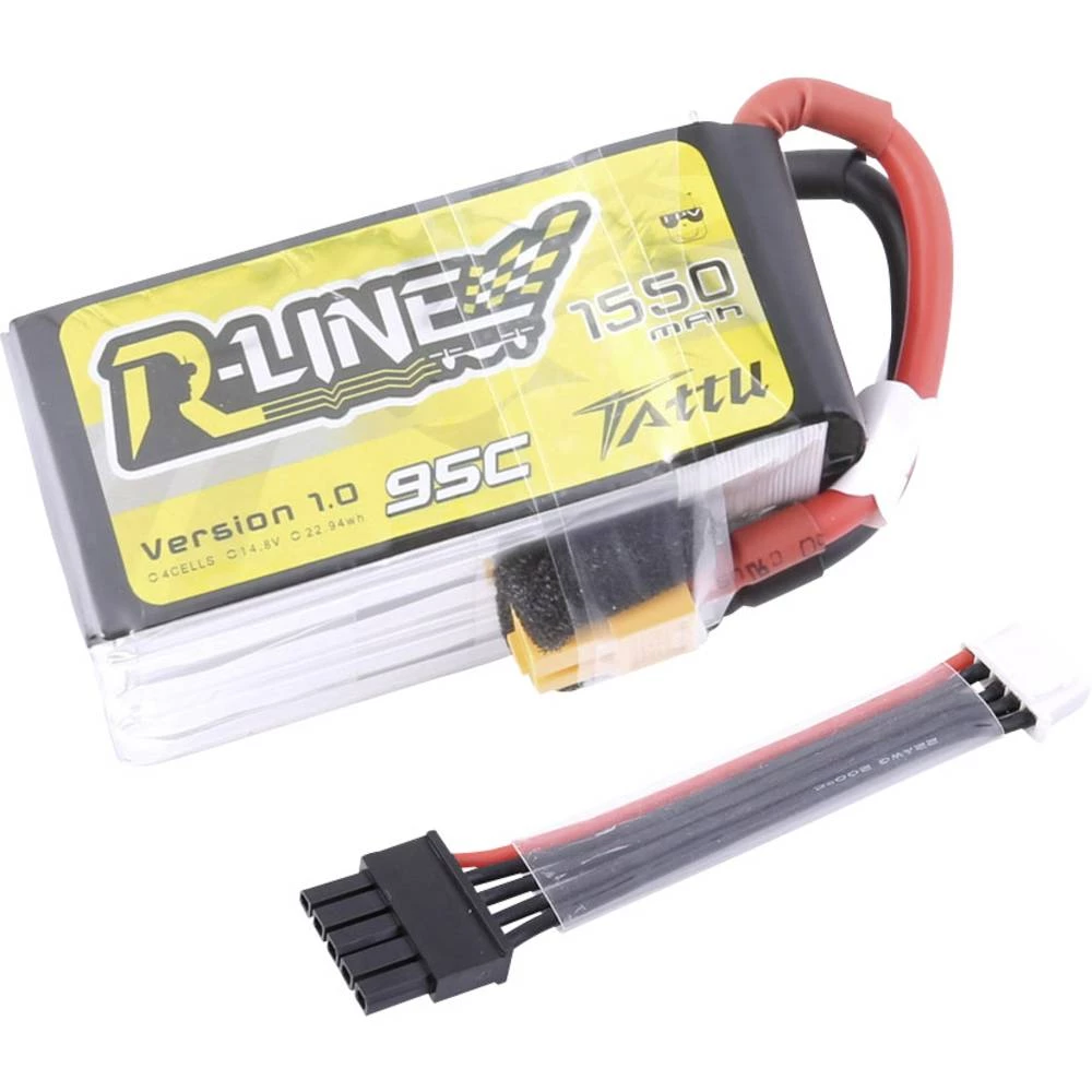 LiPo akumulatorski paket za modele 14.8 V 1550 mAh Broj ćelija: 4 95 C Tattu Softcase XT60 slika