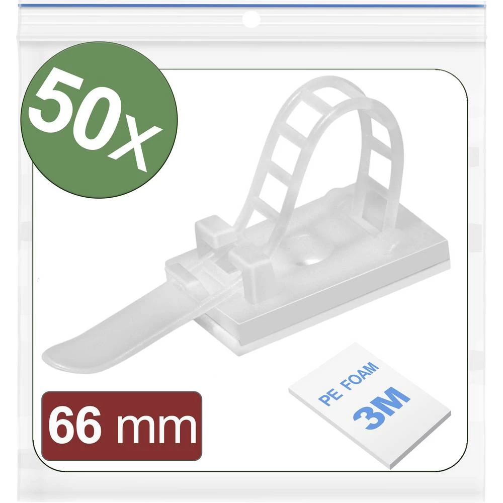 Quadrios 24CA439 postolje samoljepljiva, vijak 24CA439    bijela 50 St. slika