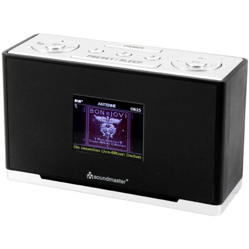 soundmaster UR240SW desktop radio DAB+ (1012), ukw aux, DAB+, ukw crna slika