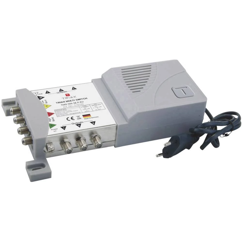 Satelitski multiprekidač Triax TMS 506 SE P-EU Ulazi: 5 (4 Sat/1 zemaljske) Broj sudionika: 6 slika