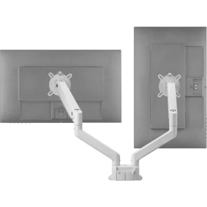 One For All Solid Dual white stolni nosač za monitor 33 cm (13") - 88,9 cm (35") bijela podesiv po visini, nagibni + rot slika
