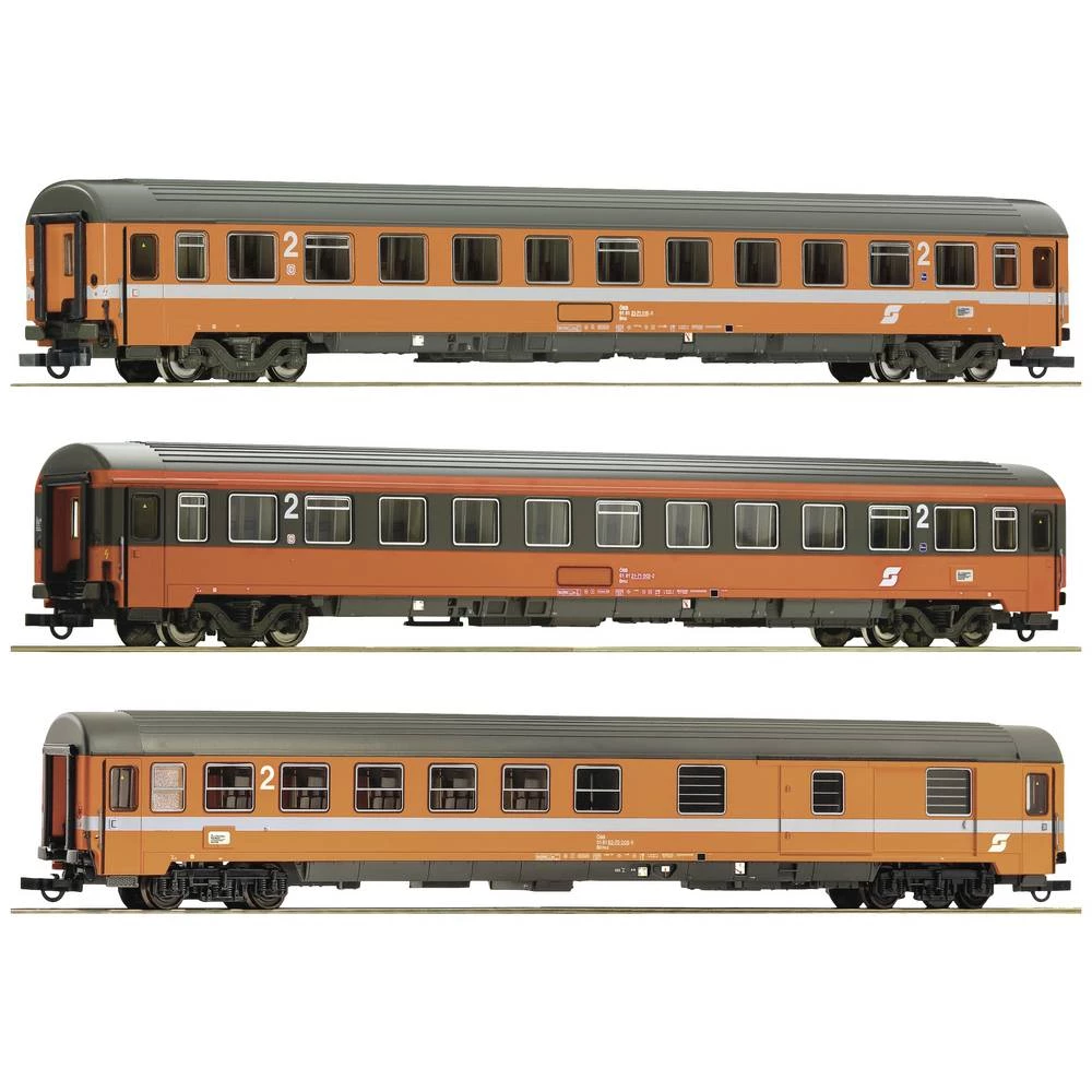 Roco 74043 H0 set od 3 1: EC 60 "Maria Theresia" ÖBB-a Dva 2. klase tipa Bmz, pola prtljage tipa BDmsz slika