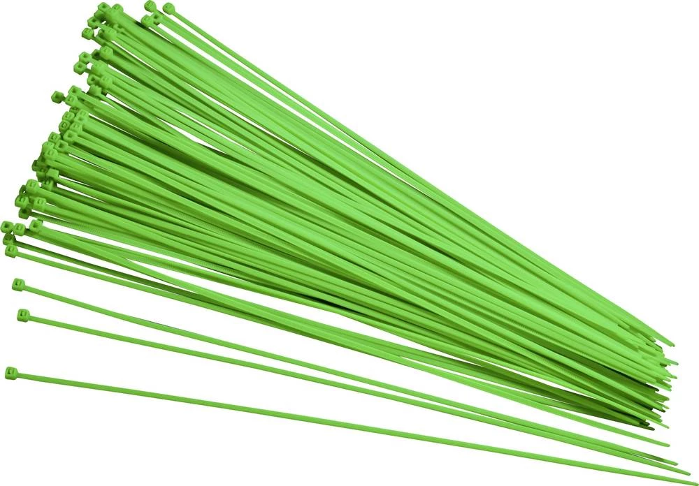 Vezice 200 mm Zelena Naknadno svjetleća TRU COMPONENTS 93038c414 100 ST slika