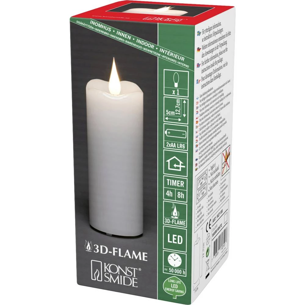 Konstsmide 1827-100 LED svijeća od pravog voska bijela toplo bijela (Š x V) 5 slika