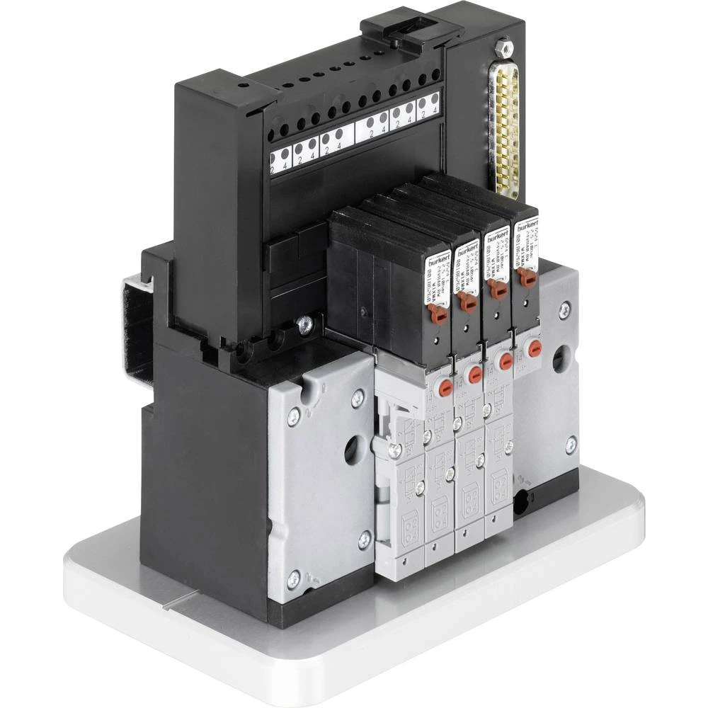 Stezaljka ventila Bürkert 230840 24x (2x 3/2) s fukcijom ventila NC Upravljanje (pneumatije) Višepolno 0 slika
