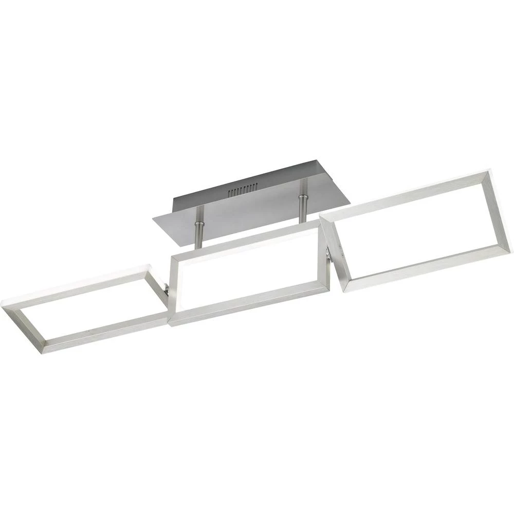 WOFI Skip 9159.01.63.8000 LED stropna svjetiljka ATT.CALC.EEK: LED (A++ - E) 26 W Toplo-bijela Aluminij (brušeni) boja slika