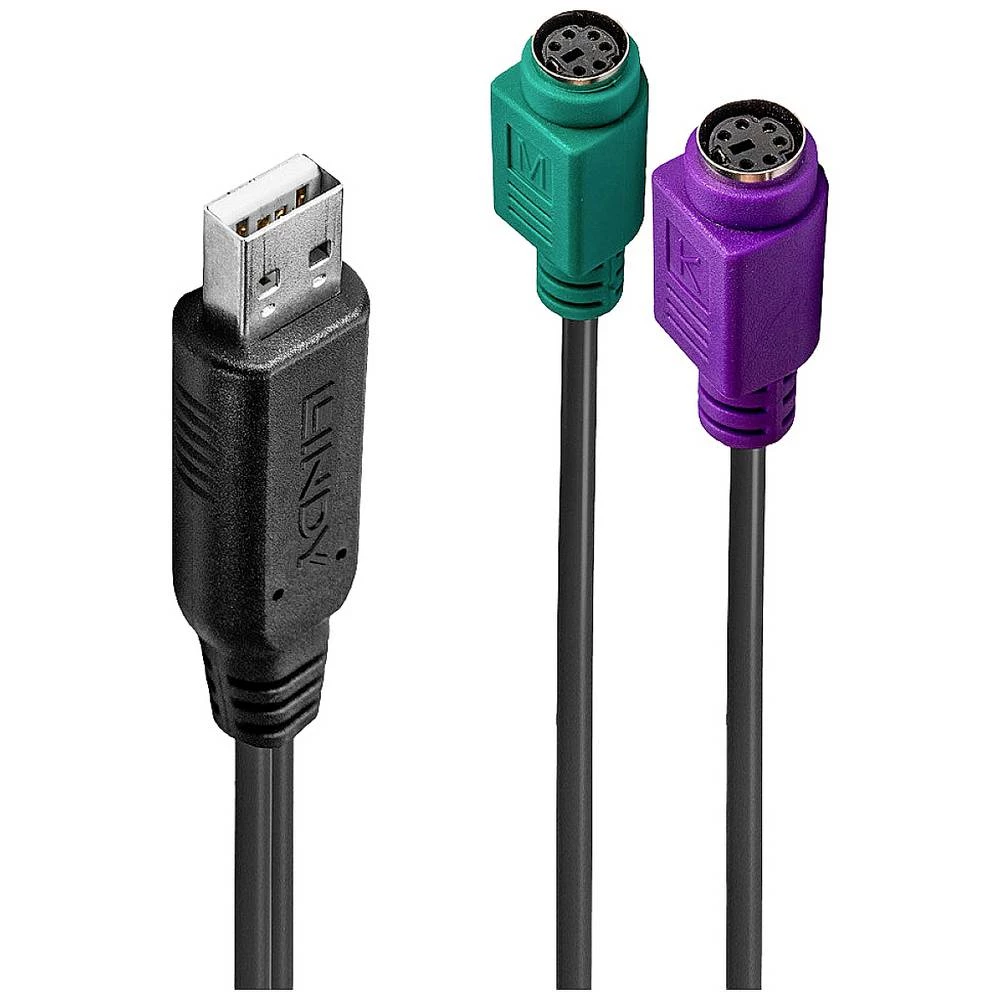 LINDY USB 1.1 pretvarač [1x muški konektor USB 1.1 tipa a - 2x muški konektor PS/2] slika