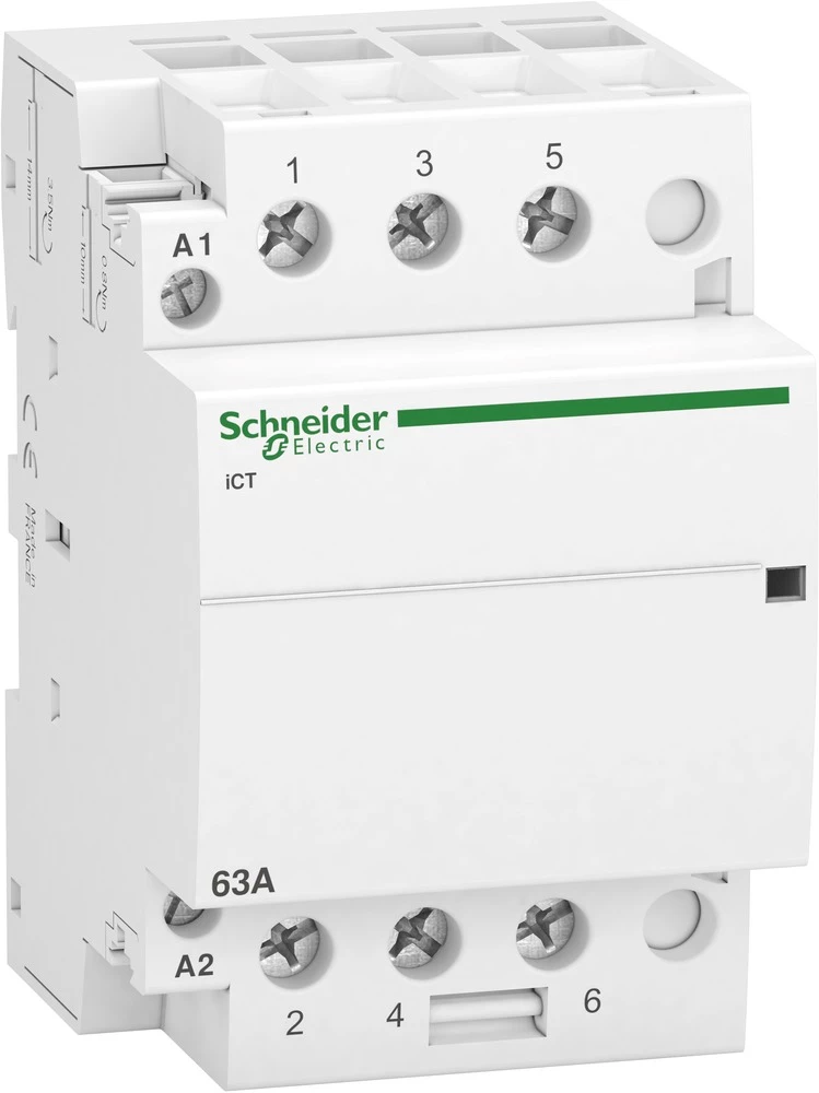 Schneider Electric A9C20863 Instalacijski kontaktor 1 ST 3 zatvarač 2.1 W 400 V/AC 63 A slika
