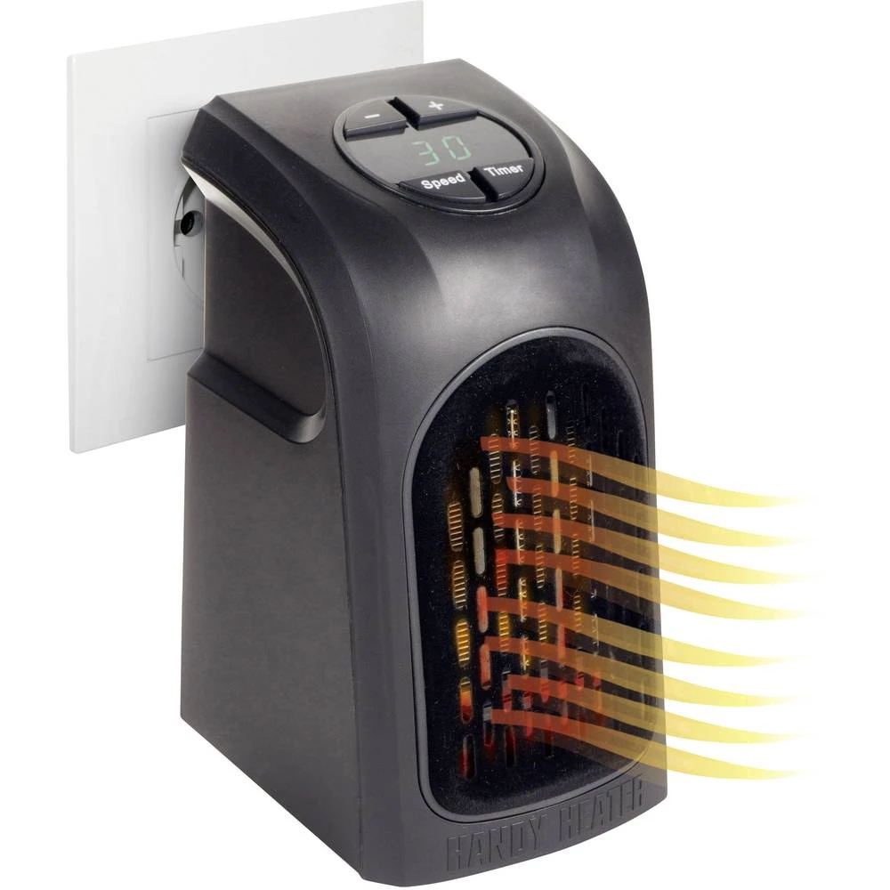 Livington M13753 Ventilatorska grijalica za utičnicu 20 m&sup2; Crna slika