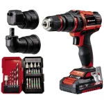 Einhell Power X-Change TE-CD 18/45 3X-Li +22 4513990 akumulatorska bušilica  18 V 2 Ah  uklj. akumulator, uklj. kutni adapter