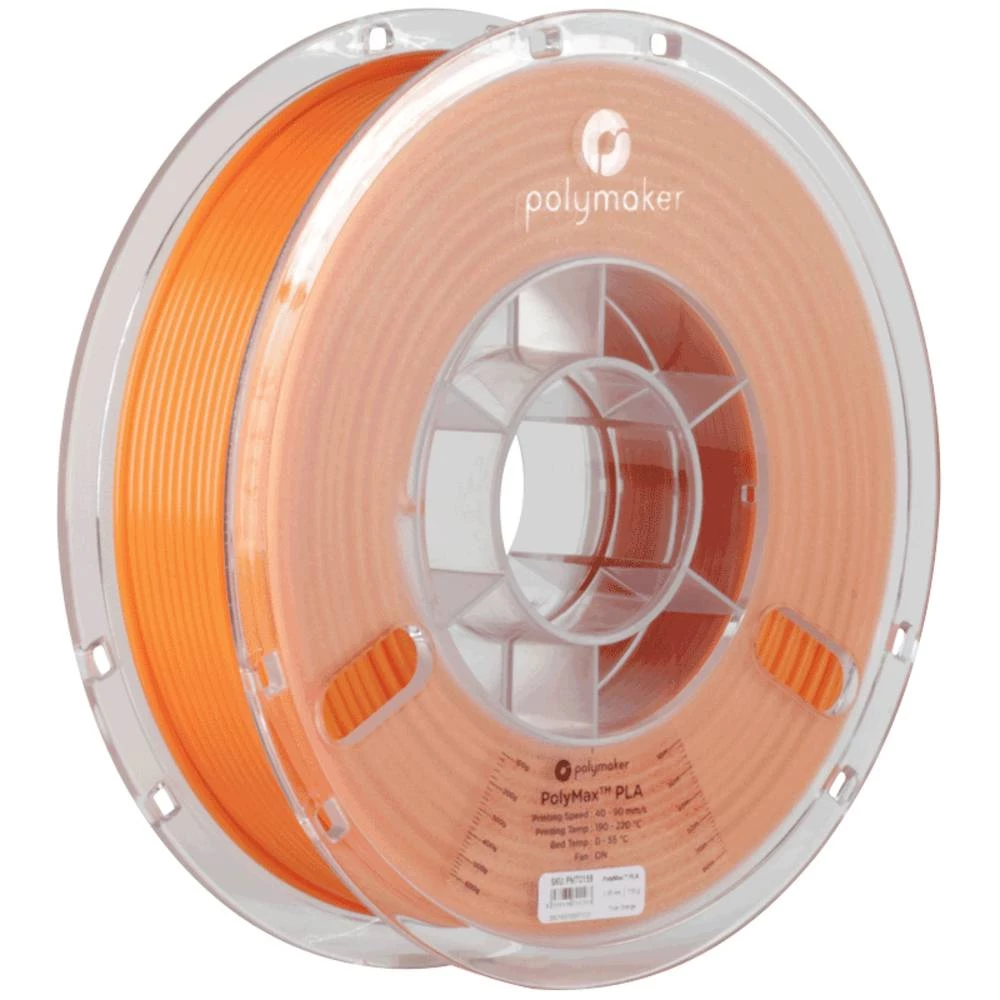 Polymaker PA06018 PolyMAX Tough 3D pisač filament Tough PLA visoka krutost, visoka vlačna čvrstoća, otporan na udarce 2.85 mm 750 g narančasta  1 St. slika