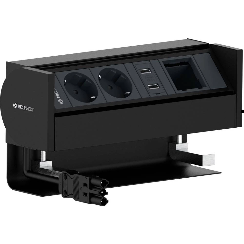 IB Connect 26203031/3 stolni priključak 1 komad crna euro utikač slika