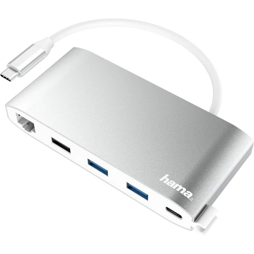 Hama 00200111 priključna stanica za prijenosno računalo USB-C™ Prikladno za marku: Universal  uklj. funkcija punjenja, USB-C Power Delivery slika