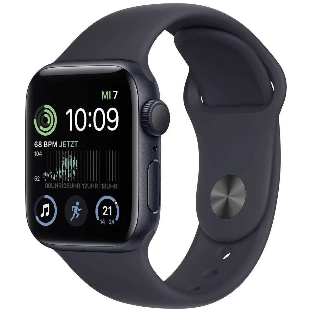 Apple Watch SE GPS 40 mm ponoćno aluminijsko kućište s ponoćnim sportskim remenčićem - uobičajeno Apple Watch SE (2. Generation) Apple Watch  40 mm  ponoć slika