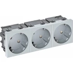 OBO Bettermann 6120513 umetak uređaja 3-dijelna utičnica (Š x V x D) 135 x 45 x 40 mm 1 St. aluminij boja