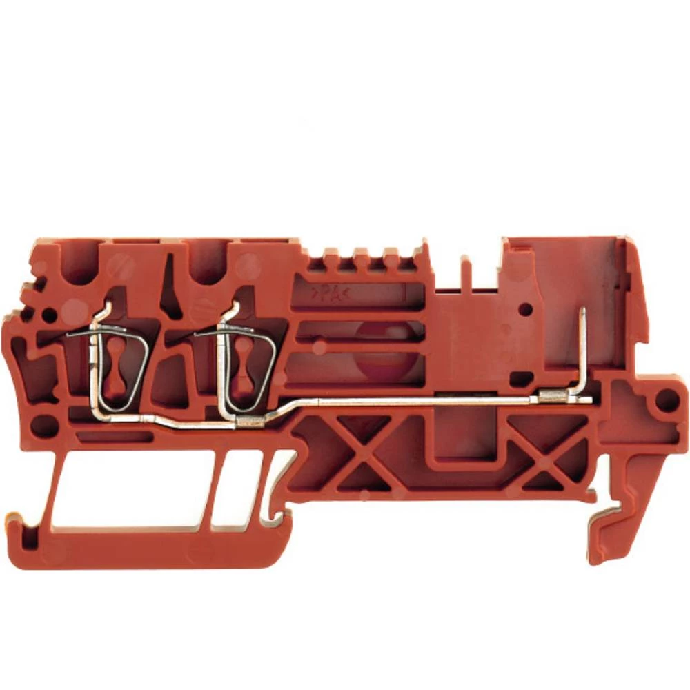 Ulazni priključni blok, napinjajući opružni spoj, 2,5 mm&sup2;, 500 V, 24 A, broj priključaka: 3, TS 35, crvena ZT 2.5/3AN/1 RT slika