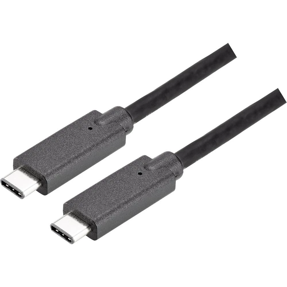 Bachmann USB 2.0 Priključni kabel [1x USB 3.1 muški konektor AC - 1x USB 3.1 muški konektor AC] 0.5 m Crna slika